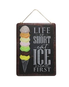 Wall decorator, metal, colorful, 30x40 cm