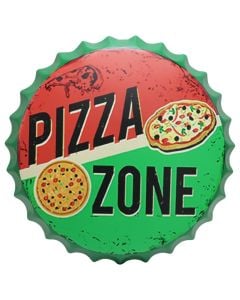 Dekorues muri, metal, shumëngjyrëshe, 42x42 cm