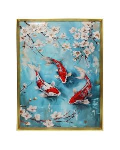 Printed picture, Nature, mdf frame, multicolor, 60xH80 cm