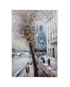 Pikturë, "The city", në telajo, shumëngjyrëshe, 60x90 cm