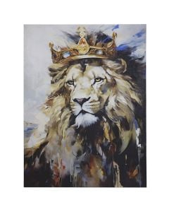 Picture, "Lion King", colorful, 60x80 cm