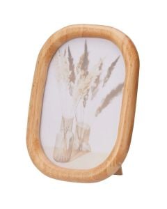 Kornizë fotografie, dru, natyrale, 18 cm