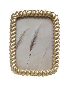 Photo frame, polyresine, gold, 15xH21 cm