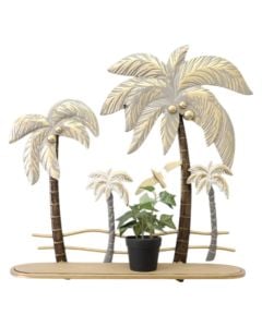 Dekorues muri, Palm View, metalike, shumëngjyrëshe, 64.1x15.9xH62.9 cm