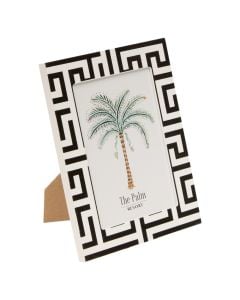 Photo frame, Reso, glass/mdf, white/black, 18x1.2xH23 cm