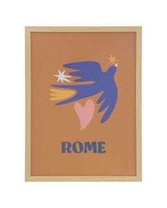 Pikturë e printuar, Rome, mdf, shumëngjyrëshe, 30x26xH40 cm