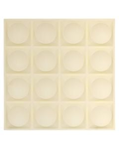Wall decorator, Oren, pvc, beige, 50x1.5xH50 cm