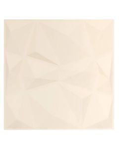 Dekorues muri me ngjitje, Geomet, PVC me bojë rezistente ndaj ujit, rozë e lehtë, 50x1.8xH50 cm