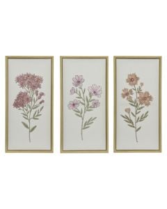 Embroidey canva, mdf frame, multicolor, 25x4.2xH50 cm