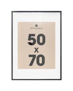 Photo frame, Manu, MDF, black (noir), 50x70 cm