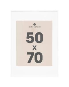 Photo frame, Manu, MDF, white, 50x70 cm