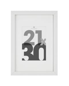 Photo frame, Eva, MDF, white, 23.6x3.3xH32.6 cm