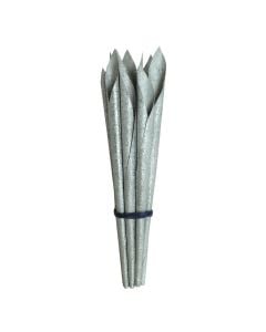 Lule natyrale të thara, argjendi, 35-38 cm