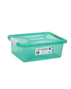 Storage box, DRINA, PVC, colorful, 28x40xH13.5 cm, 10 lt