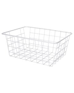 Kosh mbajtës, metalike, gri, 24x18 cm