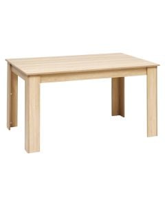 Dining table, Abana, melamine, natural, 140x90xH75.5 cm