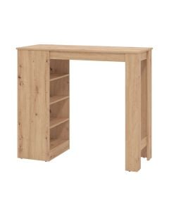 Bar table, Valence, melamine, natural, 120x50xH105 cm