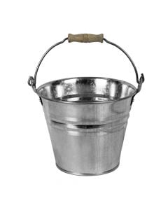 Bucket, zinc, silver, Ø23 xH19 cm, 5 lt