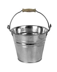 Bucket, zinc, silver, Ø27.5 xH26 cm, 12 lt