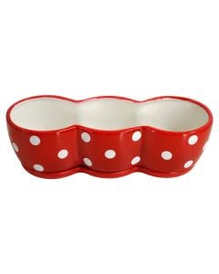 Flower pot, ceramic, red, 30x11.5xH8.5 cm