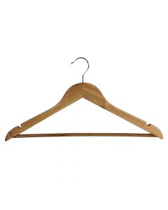 Cloth hanger, wooden, natural, 45x24 cm