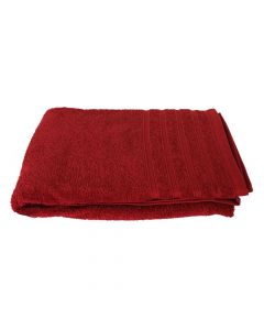 Shower towel, cotton, red, 450 gr/m², 90x150 cm