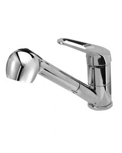 Pull-out sink mixer, EPIC 3, bronze, silver