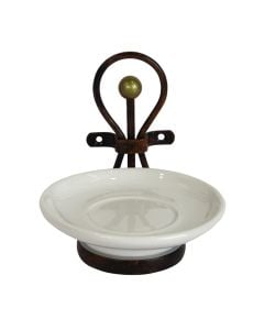 Wrought iron soap holder