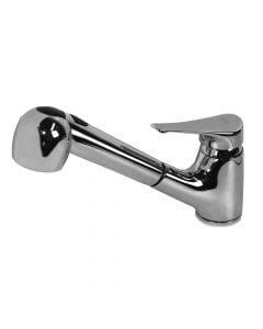 Pull-out sink mixer, MAXIMA, bronze, silver