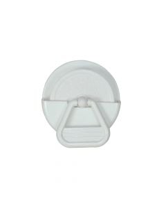 Sink plug adhesive holder, ELIPLAST, plastic, white, Ø5.2 cm
