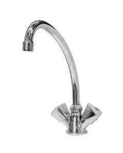 Sink mixer, FIORE, chromed, silver
