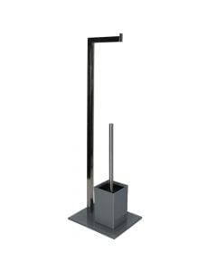 Free standing toilet brush, grey color