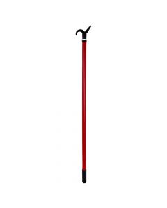Stick with hook for hangers, pvc, red, Ø2 xH85-150 cm
