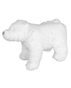 Teddy bear north pole 46x25xH23cm, white poliestre