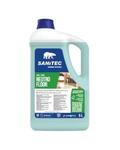 Cleaning detergent for floor , "Sanitec", with ph neutro, 5 kg, blue, fragrance, 1 piece