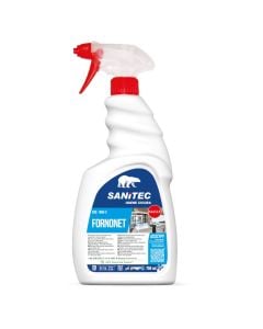 Cleaning detergent, "Sanitec", removes grease from stove, 750 ml, white, 1 piece