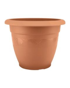 Round flower pot, HOME DESIGN, plastic, terracota, Ø17.5 xH14 cm