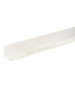 Angular 2m white PVC mat 15X15X1 mm