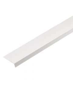 Angular L 2m white PVC mat 20X10X1 mm