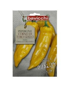 Vegetable seeds, pepper corno di toro giallo