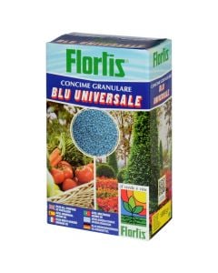 Fertilizer, Flortis, box/1 kg, with high effectivenes for bushes, trees, vegetables, flowerbeds and lawn