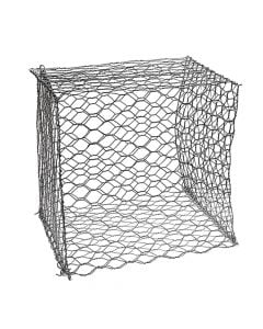 Woven gabion baskets mesh, steel galvanized, Ø2.7 mm, 1.5x1x1 m, baskets hole 80x100 mm