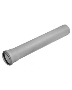 Pipe, polypropylene, Ø75mmx0.5m, with 1 rubber