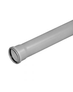 Pipe, polypropylene, Ø75mmx2m, with 1 rubber