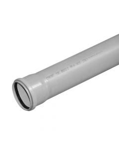 Pipe, polypropylene, Ø90mmx1m, with 1 rubber