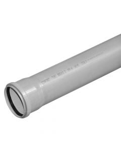 Pipe, polypropylene, Ø90mmx3m, with 2 rubber