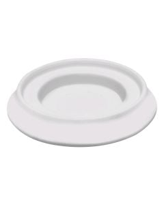 Round flower pot saucer, HOME DESIGN, plastic, white, Ø13 xH2.5 cm