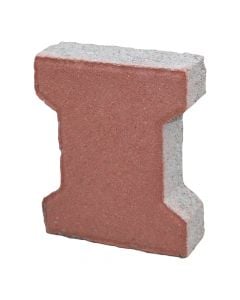 Pllake betoni, forme dopio T, e kuqe, trashesia 6cm, 12m2/palet, 34.5cop/m2