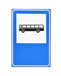 Tabele rrugore, per vende prakimi te rezervuara per autobuza me emertimin e linjes perkatese, 60 x 40 cm