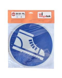 Shenja kantieri, perdorimi i kepuceve te punes eshte i detyrueshem , ᴓ20 cm